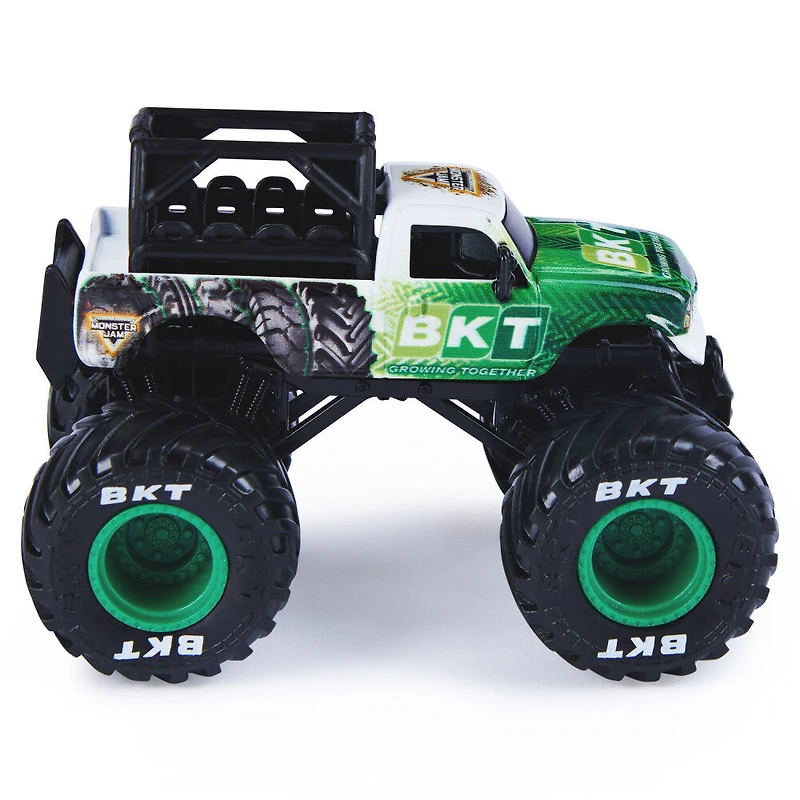 Monster Jam, Monster truck BKT Truck officiel, véhicule en métal moulé, série Ride Trucks, échelle 1:64