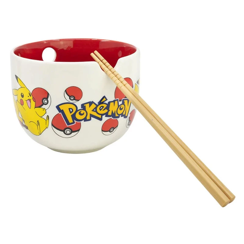 Pokémon Ramen Bowl With Chopsticks