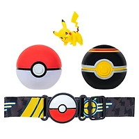 Pokémon - Ensemble de ceinture Clip 'N Go - Pikachu + Poké Ball et Niveau Ball (Level Ball)