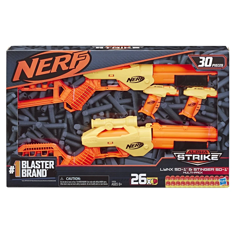30-Piece Nerf Alpha Strike Lynx SD-1 and Stinger SD-1 Multi-Pack - R Exclusive