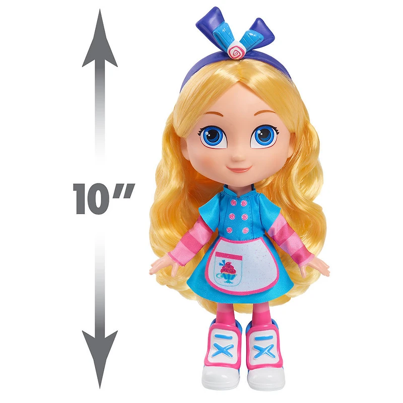 Ensemble de Jeu de Four Magique de la Boulangerie d'Alice au Pays des Merveilles de Disney Junior avec Poupée d'Alice de 25 cm (10 pouces) et Accessoires
