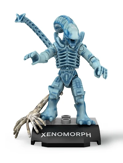 Mega Construx - Héros - Micro-figurine articulée - Xénomorphe bleu