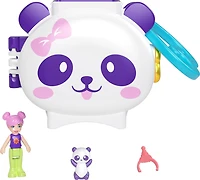 Polly Pocket Connexions Animales Coffret de jeu et poupées Panda