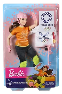 Barbie - Poupée  Planchiste des Jeux olympiques de Tokyo 2020