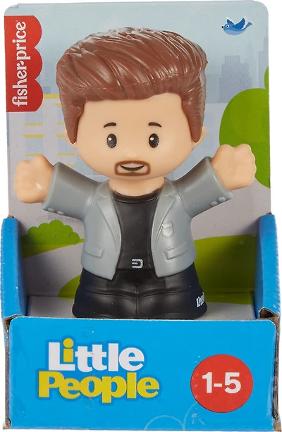Fisher-Price Little People Man in Gray Jacket Figure pour les tout-petits et les enfants d'âge préscolaire