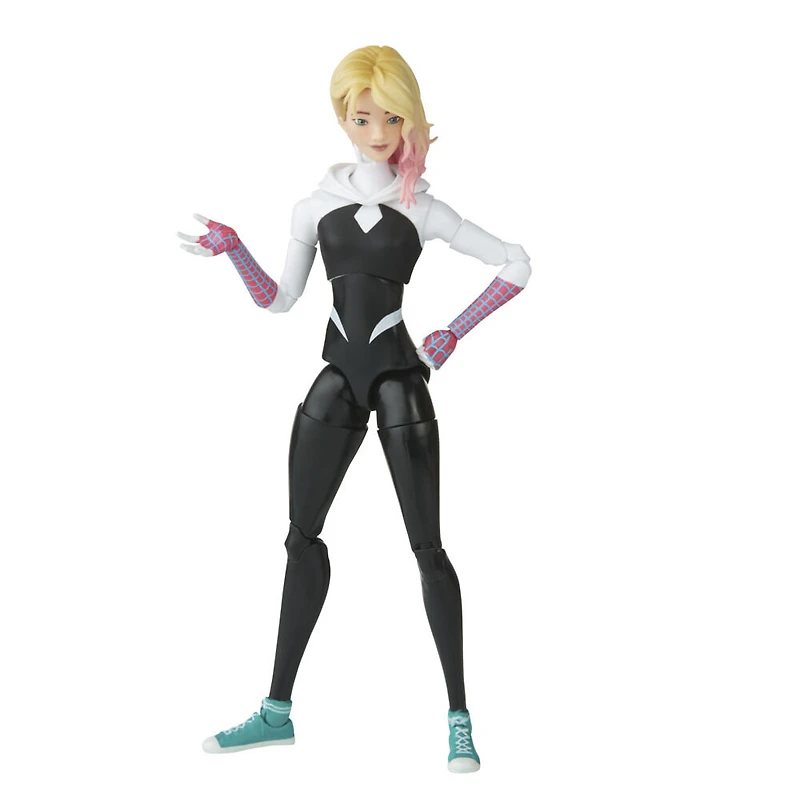 Marvel Legends Series, Spider-Man: Across the Spider-Verse (Partie 1), figurine Spider-Gwen de 15 cm, 4 accessoires