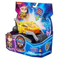 PAW Patrol : La Super Patrouille le film, Camion de chantier avec figurine articulée Ruben Super Patrouille