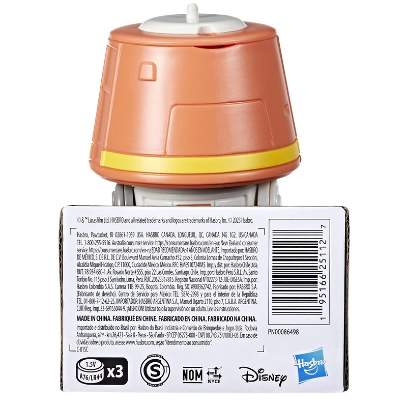 Star Wars Droidables Chopper (C1-10P), figurine électronique Star Wars, jouets interactifs (10 cm)
