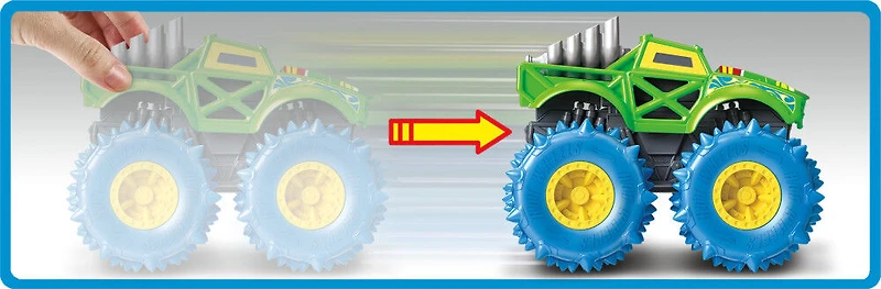 Hot Wheels Monster Trucks 1:43 Scale Rev Tredz Vehicles