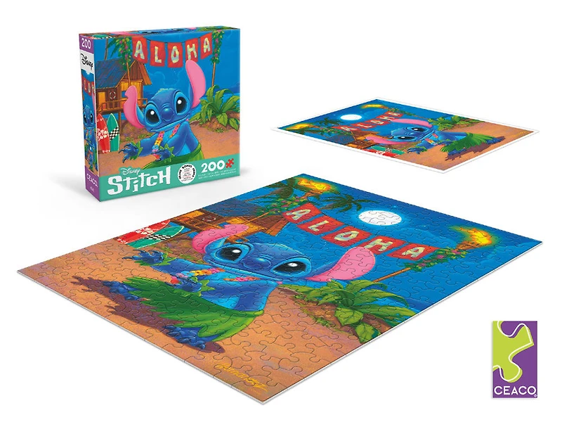 200PC Disney Friends Puzzle-Hula Stitch