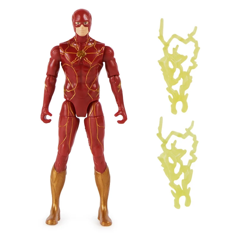 DC Comics, figurine articulée Flash de 10 cm et 2 accessoires, objets à collectionner du film Flash