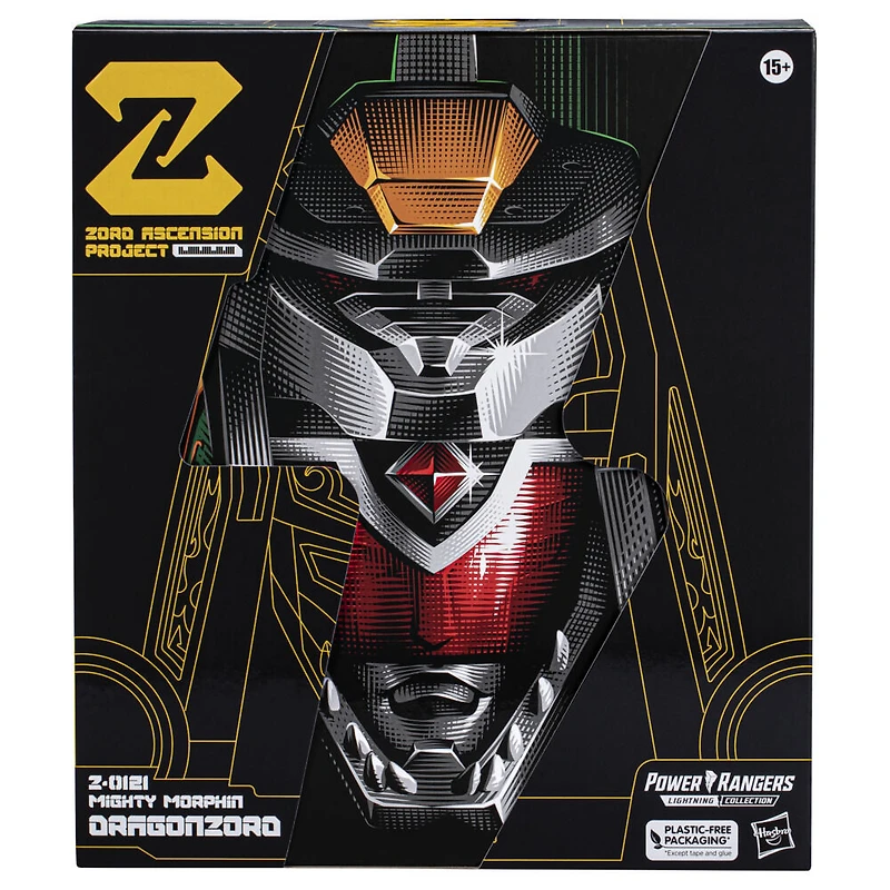 Hasbro Power Ranges Lightning Collection, Zord Ascension Project, Mighty Morphin Dragonzord, échelle 1 : 144, figurine premium de collection