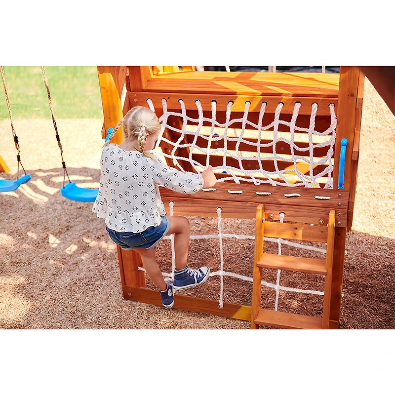 Portique de jardin Panther Peak Real Wood Adventures Little Tikes pour les enfants