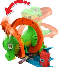 Hot Wheels Ville Échelle1:64 Coffret TRex Bataille de Feu