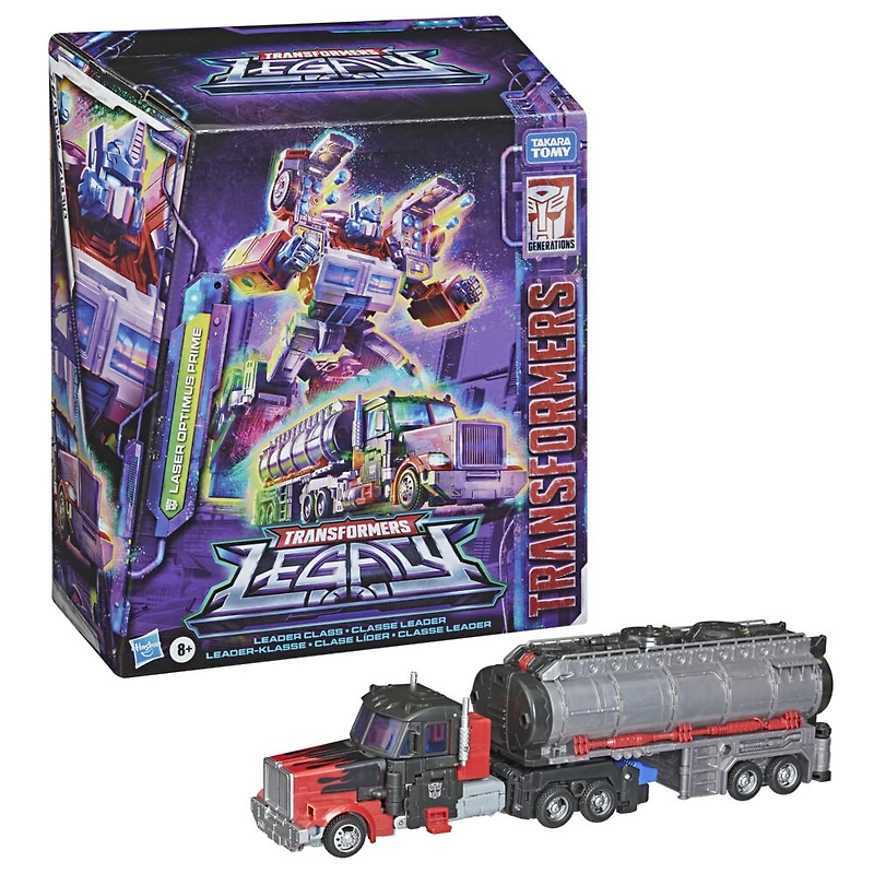 Transformers Generations Legacy Series, figurine Laser Optimus Prime classe Leader de l'univers G2