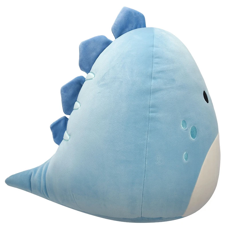 Squishmallows 16" Plush - John-John the Slate Blue Dino with White Belly