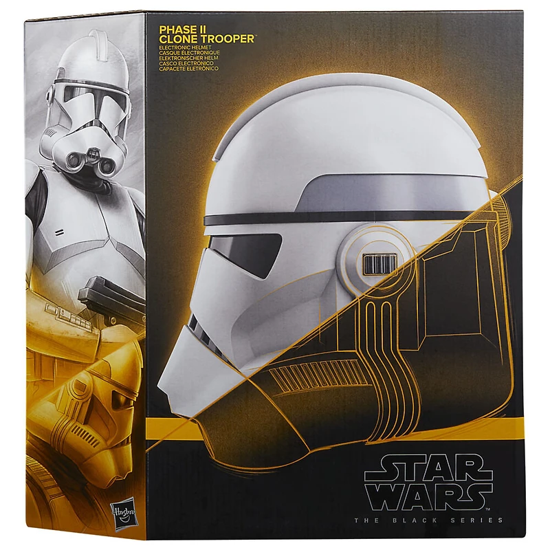 Star Wars The Black Series, The Clone Wars, casque électronique premium de Clone Trooper Phase II, article de collection
