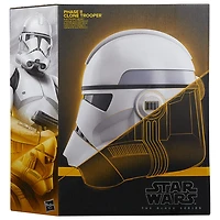 Star Wars The Black Series, The Clone Wars, casque électronique premium de Clone Trooper Phase II, article de collection