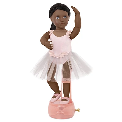Poupée ballerine 46 cm sur boîte à musique, Shayla, Our Generation