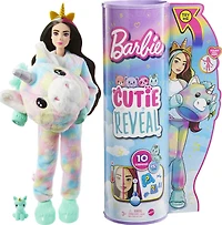 Barbie Cutie Reveal Fantasy Series Doll with Unicorn Plush Costume