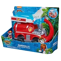 PAW Patrol Jungle Pups, Marshall's Deluxe Elephant Vehicle avec lance-projectile, Camion avec figurine articulée