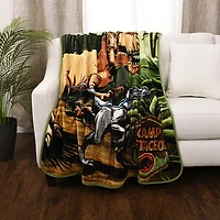 Jurassic Park Kids Fleece Throw Blanket (50x60"), Dinosaurs