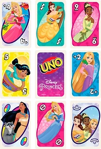 UNO Disney Princesses Matching Card Game, 112 Cards