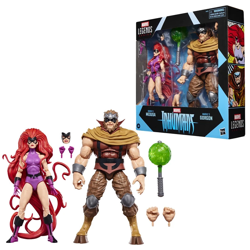 Marvel Legends Series Inhumans Marvel's Medusa & Marvel's Gorgon Action Figure Two-Pack