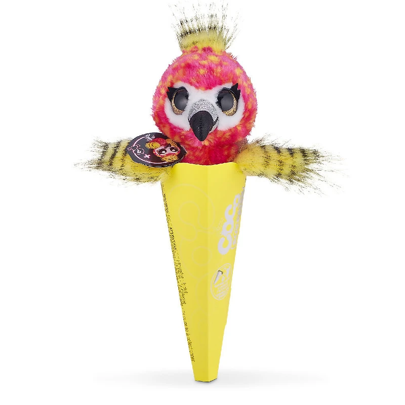 Coco Surprise Peluche néon avec cône avec surprise - 1 par commande, la couleur peut varier (Chacun vendu séparément, sélectionné au hasard)