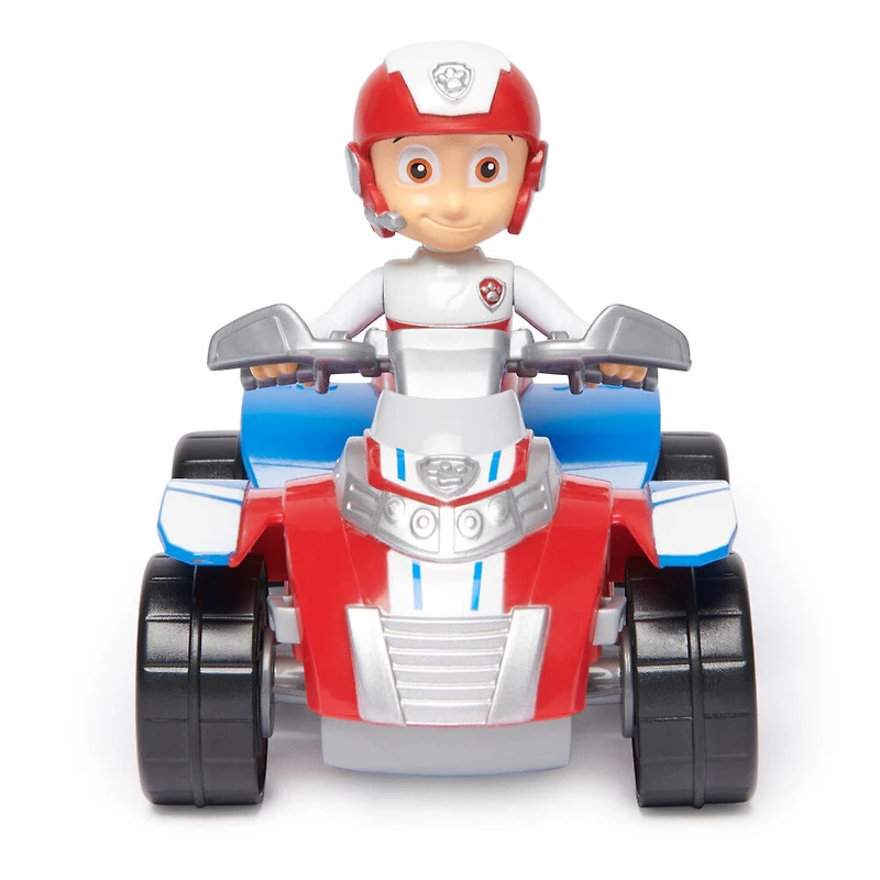 PAW Patrol, Ryder Rescue ATV, Véhicule avec figurine articulée à collectionner, jouets respectueux de la planète