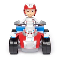 PAW Patrol, Ryder Rescue ATV, Véhicule avec figurine articulée à collectionner, jouets respectueux de la planète