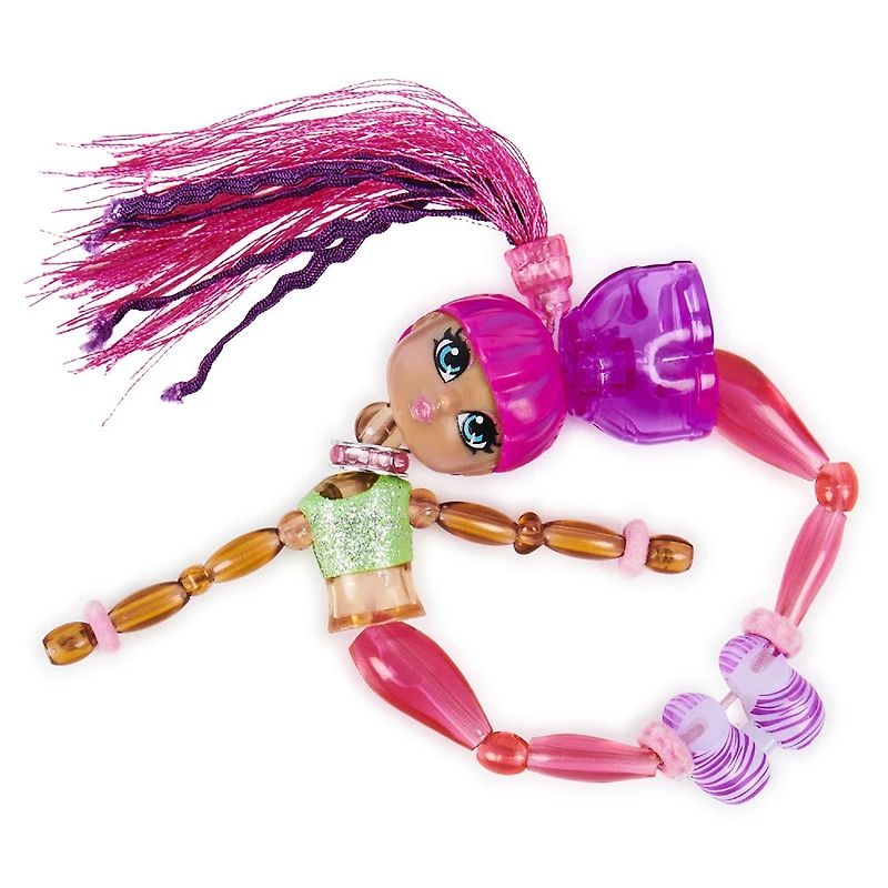 Twisty Girlz, Calli Coco Transforming Doll to Collectible Bracelet with Mystery Twisty Petz