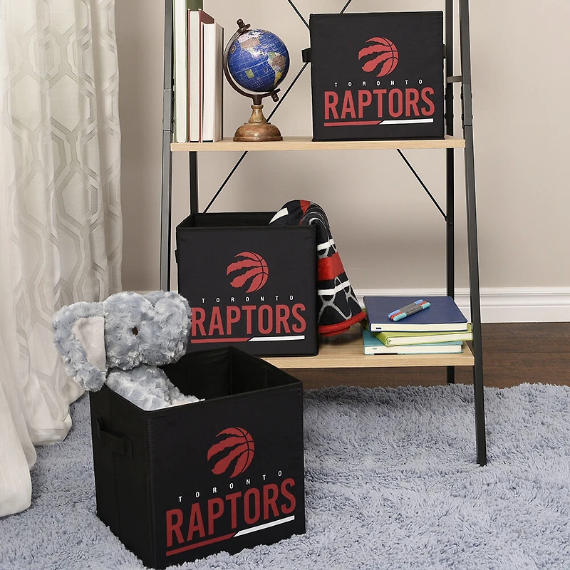 Bacs de rangement pliables des Raptors de Toronto de la NBA (ensemble de 3)