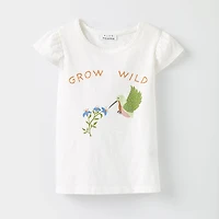 t-shirt à manches volantées RISE Little Earthling