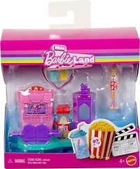 Barbie-Cinéma Mini BarbieLand-Coffret poupée, mobilier et accessoires