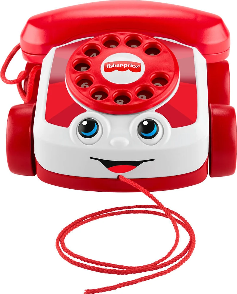 Fisher-Price-Téléphone animé rouge-80eanniversaire de Mattel