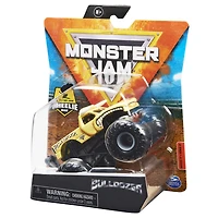 Monster Jam, Monster truck Bulldozer officiel, véhicule en métal moulé, série Retro Rebels, échelle 1:64