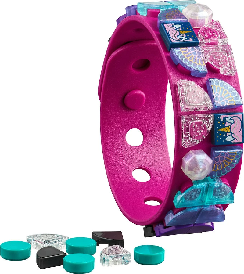 LEGO DOTS Bracelet Licornes 41802 Ensemble de loisir créatif (37 pièces)
