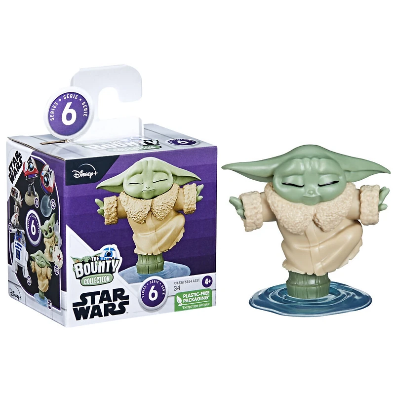 Star Wars The Bounty Collection Series 6, figurine miniature Grogu en pose En paix de 5,5 cm