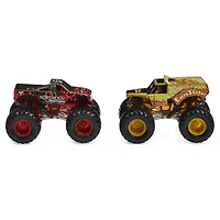 Monster Jam, Monster trucks Northern Nightmare vs. Earth Shaker officiels qui changent de couleur en métal moulé, échelle 1:64