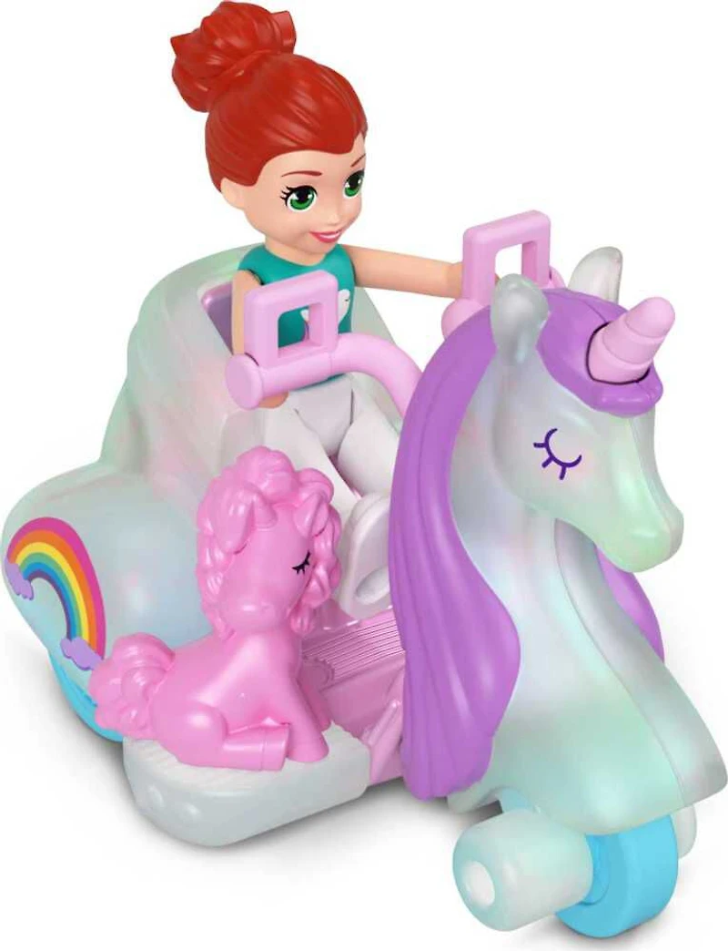 Polly Pocket Micro-poupée, véhicule à 3roues en métal
