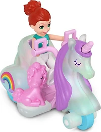 Polly Pocket Micro-poupée, véhicule à 3roues en métal