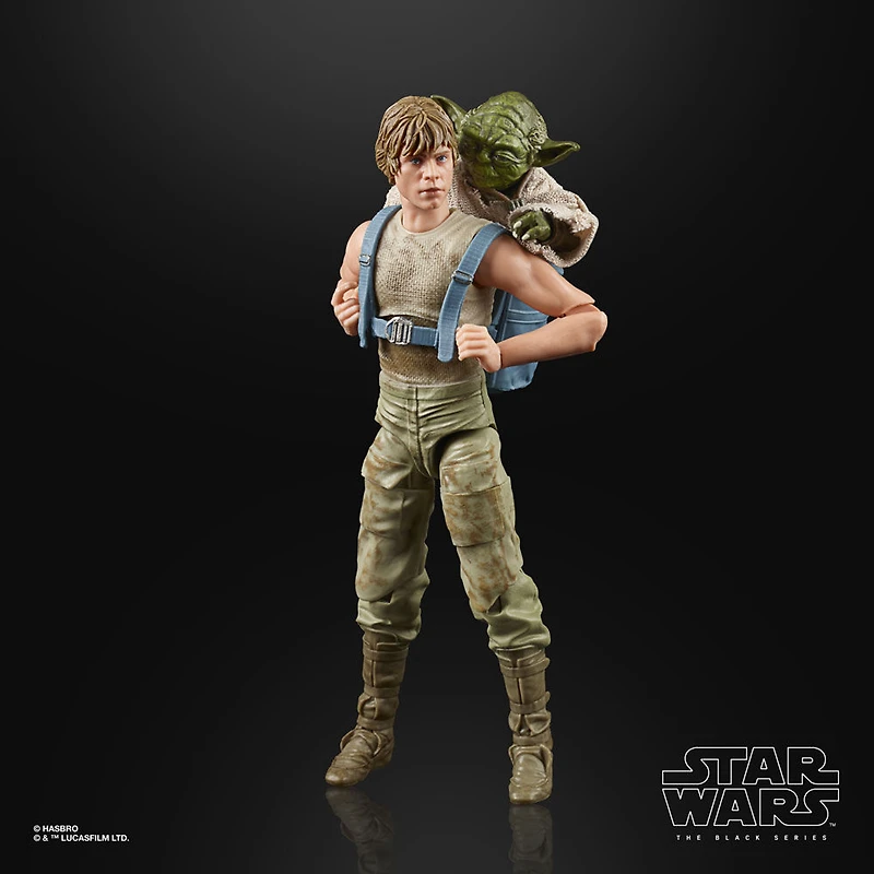 Star Wars The Black Series, Luke Skywalker et Yoda (Entraînement Jedi) de 15 cm, Star Wars : L'Empire contre-attaque, édition 40e anniversaire