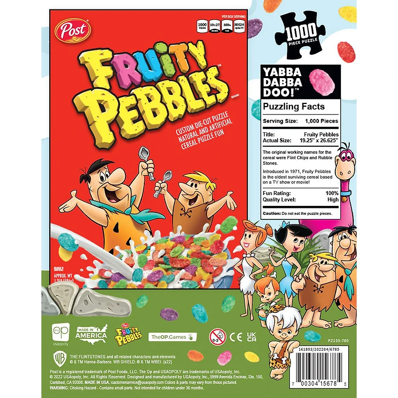 USAopoly Post Cereal "Fruity Pebbles" 1000 Piece Puzzle - English Edition
