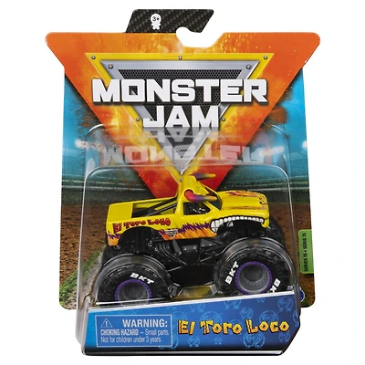 Monster Jam, Monster truck El Toro Loco officiel, véhicule en métal moulé, série Legacy Trucks, échelle 1:64