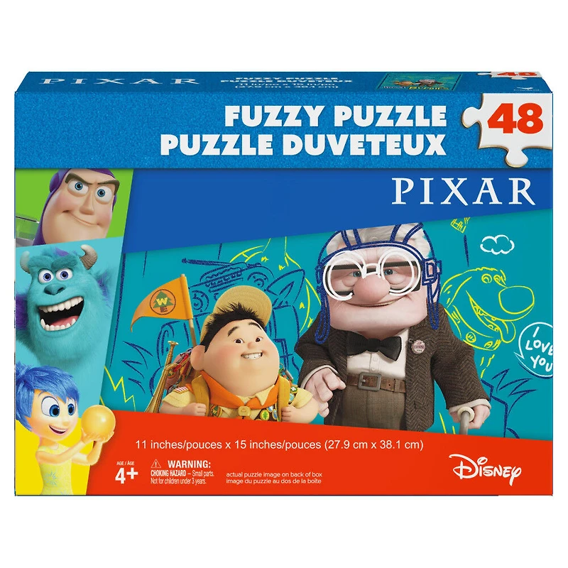 Pixar, Puzzle Travel Buddies en feutrine de 100 pièces