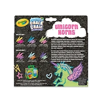 3 craies pour trottoir Crayola - Cornes de licorne