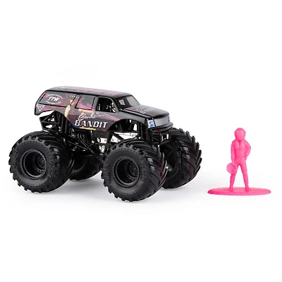 Monster Jam, Monster truck authentique Scarlet Bandit en métal moulé à l'échelle 1:64, série Danger Divas