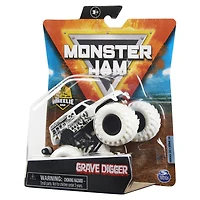 Monster Jam, Official Grave Digger Monster Truck, Die-Cast Vehicle, Max Contrast Series, 1:64 Scale