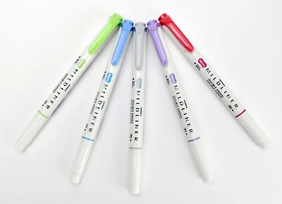 Ensemble Mildliner de 5 couleurs fraiches et raffinées